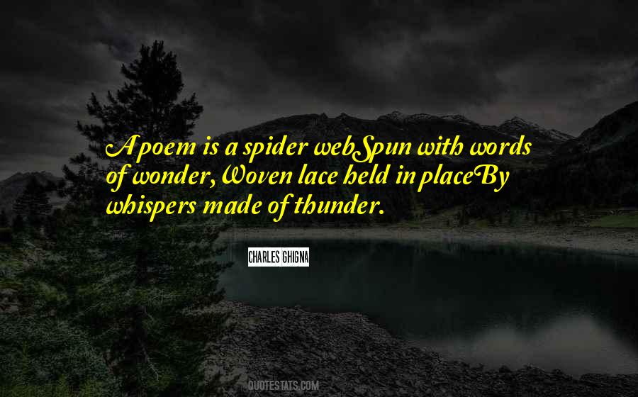 Spider Web Quotes #1686937