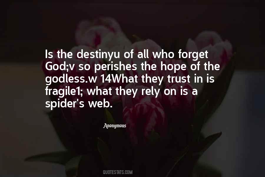 Spider's Web Quotes #1705359
