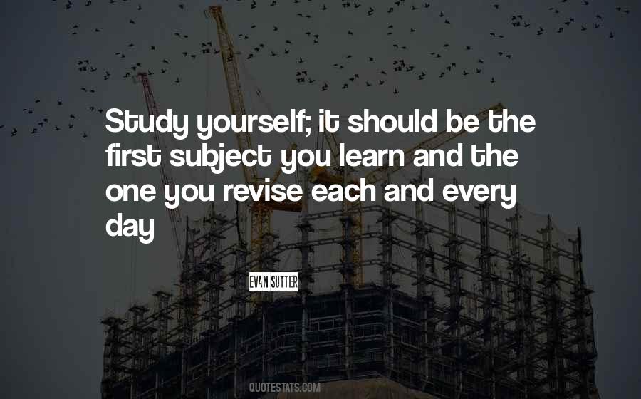 Quotes About Study First #997841