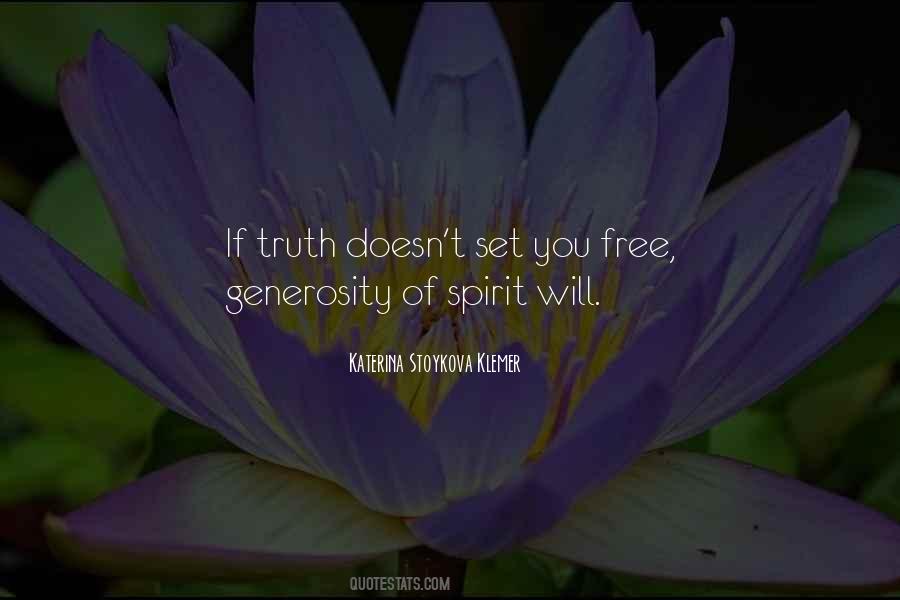 Spirit Of Generosity Quotes #1368123