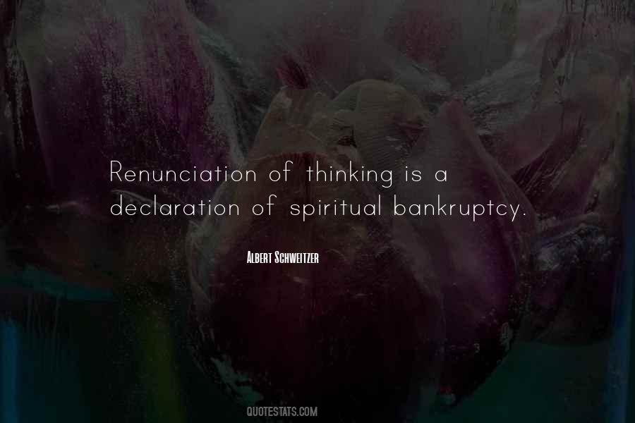 Spiritual Bankruptcy Quotes #461545