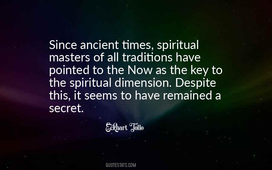 Spiritual Dimension Quotes #1742787