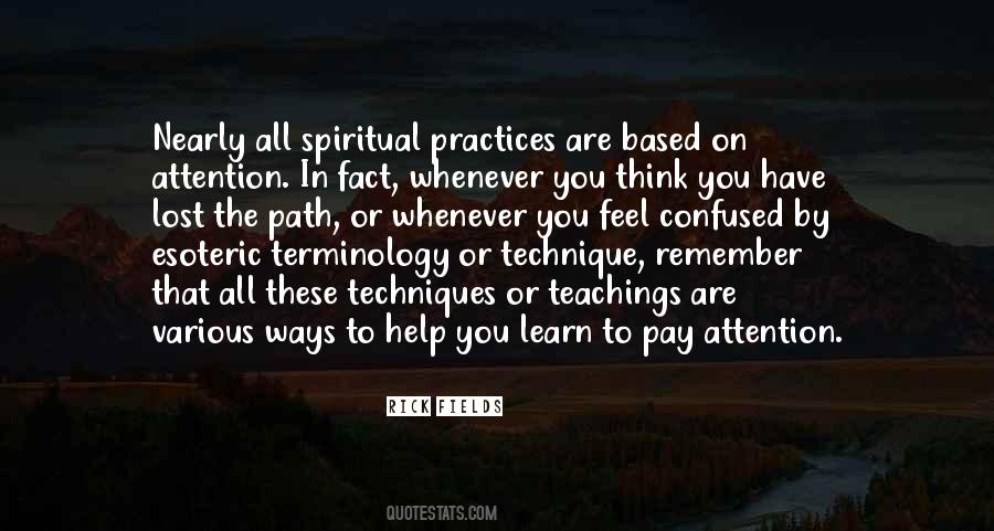 Spiritual Teaching Quotes #789642