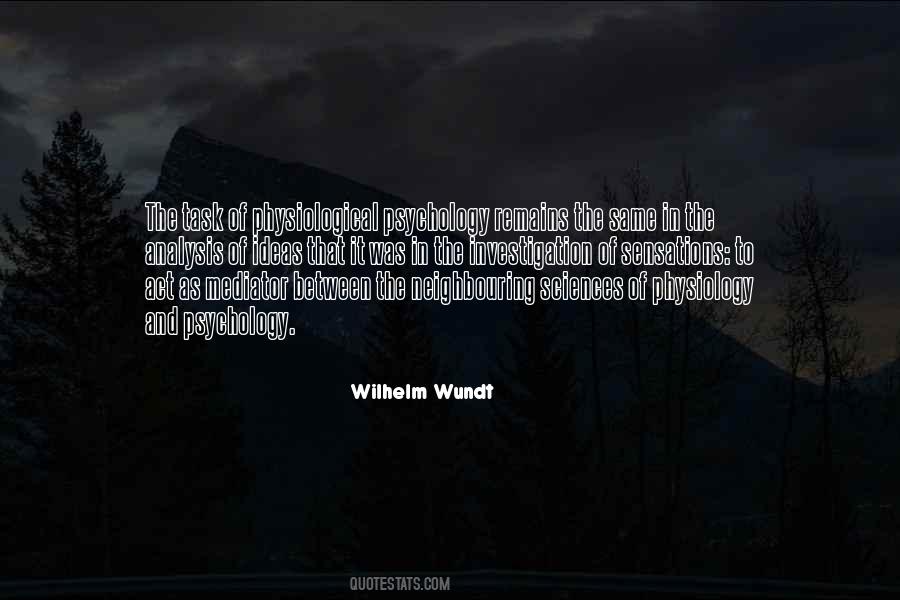Quotes About Wilhelm Wundt #1177079