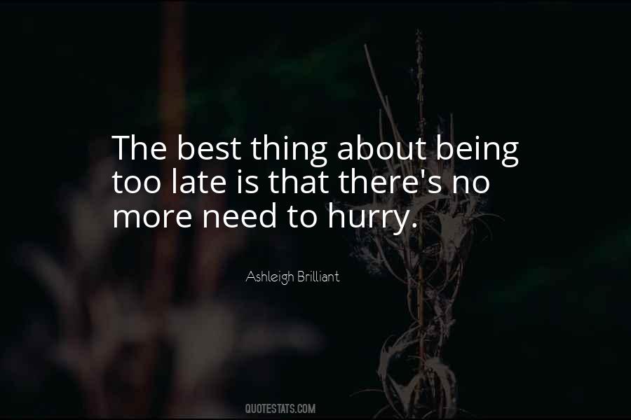 Quotes About Being Late #133063