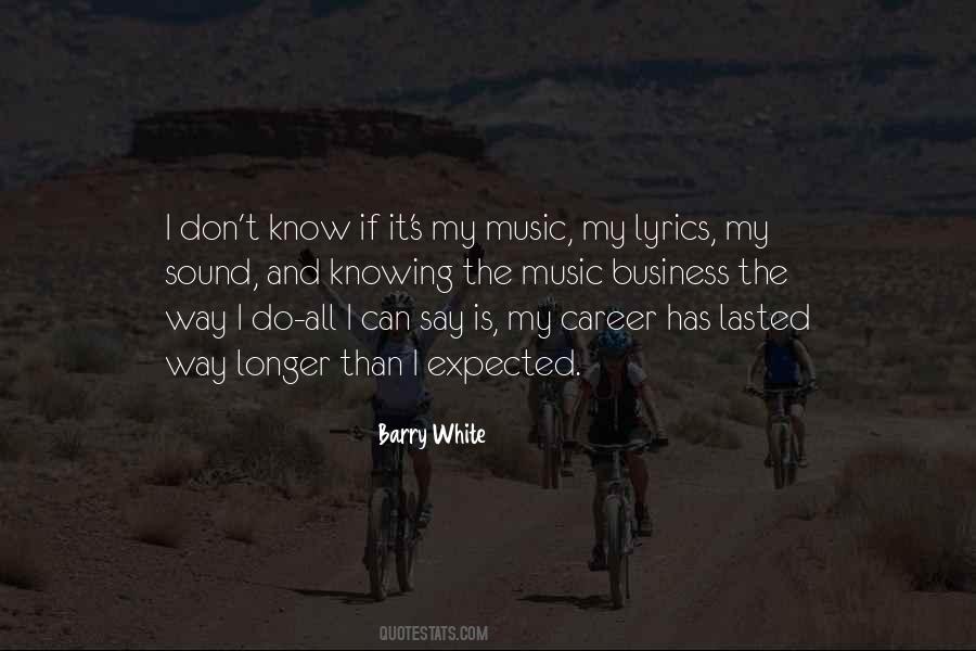 Quotes About Barry White #1580059