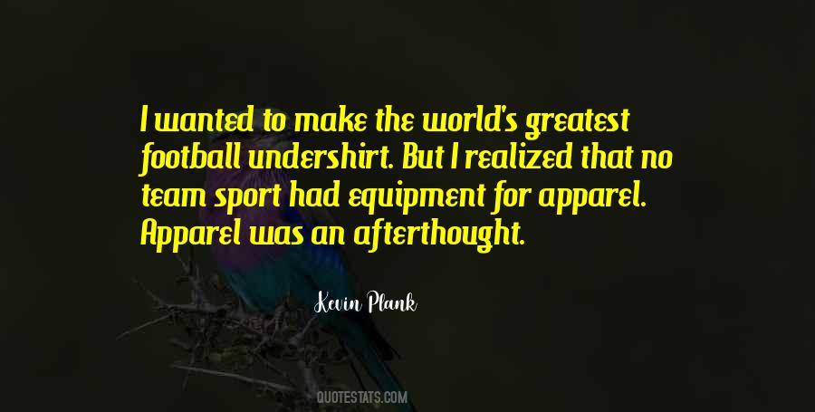 Sports Apparel Quotes #1522040