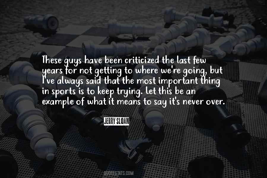 Sports Are Important Quotes #1207240