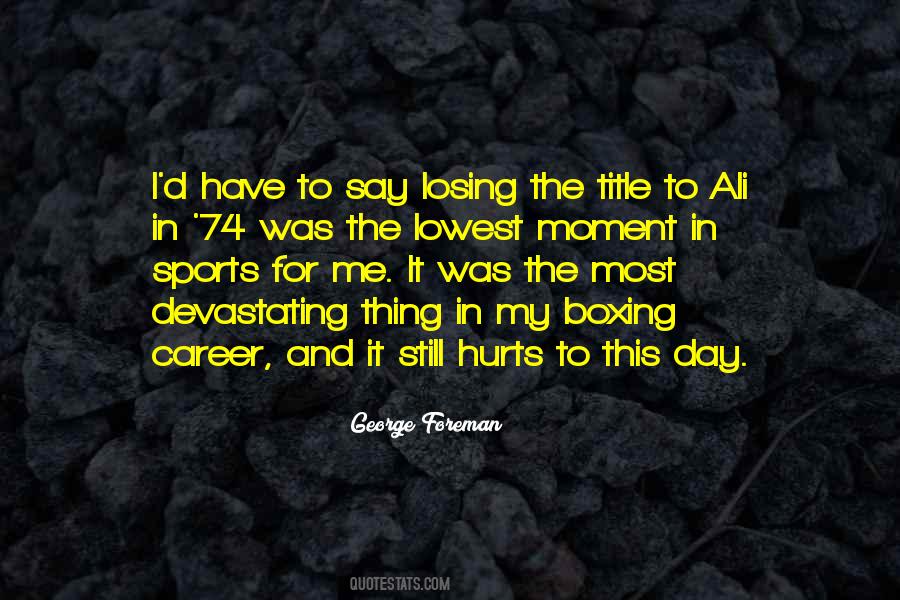Sports Career Quotes #276956