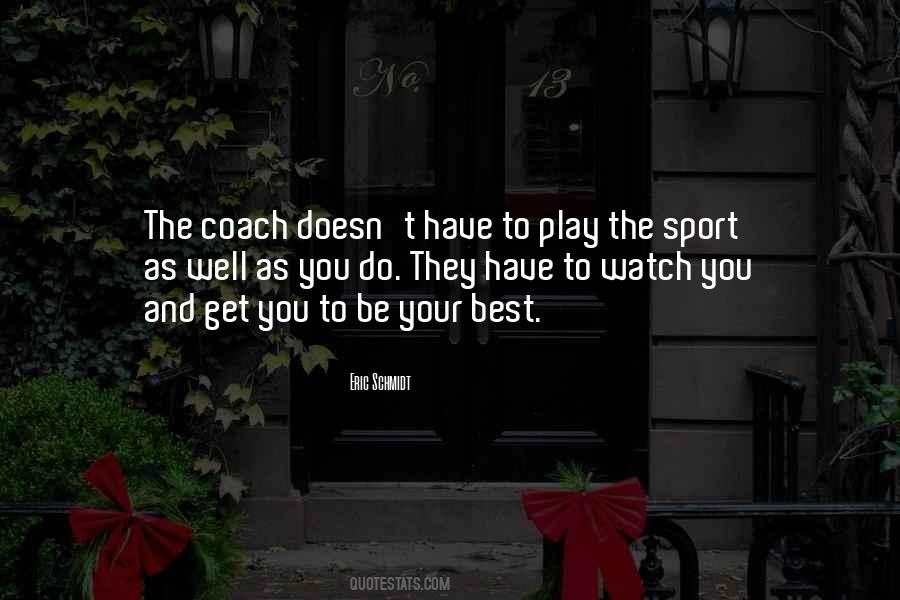 Sports Coach Quotes #690506