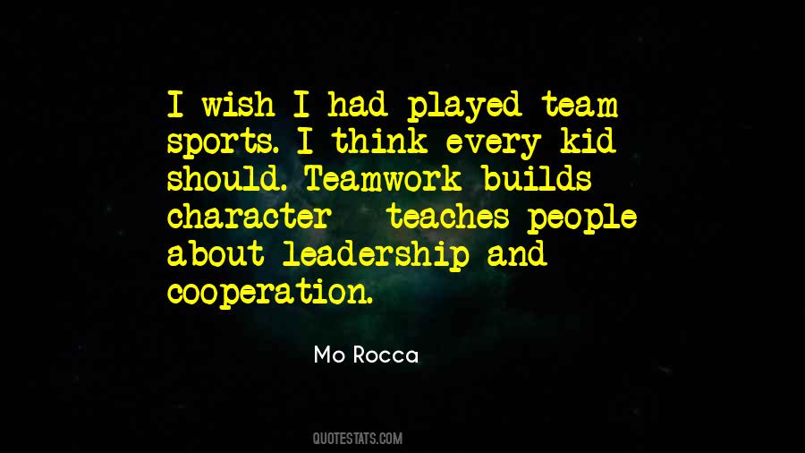 Sports Teamwork Quotes #1227338