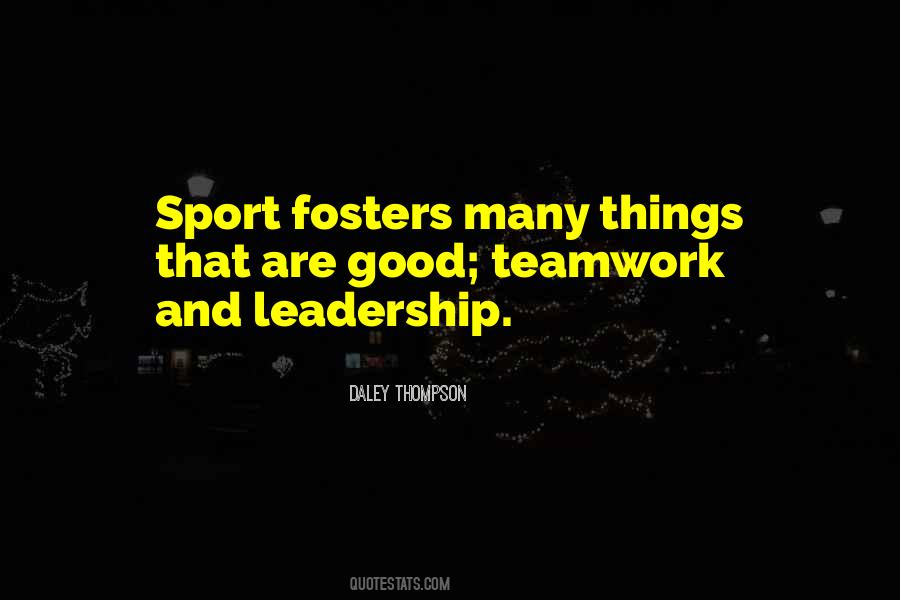 Sports Teamwork Quotes #1303838