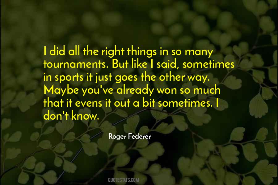 Sports Tournaments Quotes #1568868