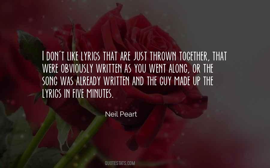 Quotes About Neil Peart #144545