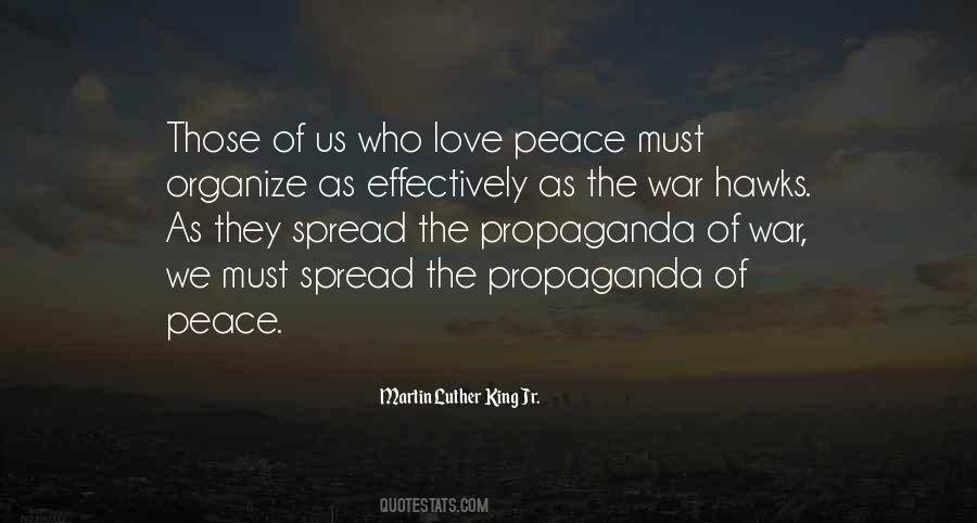 Spread Love Not War Quotes #544932