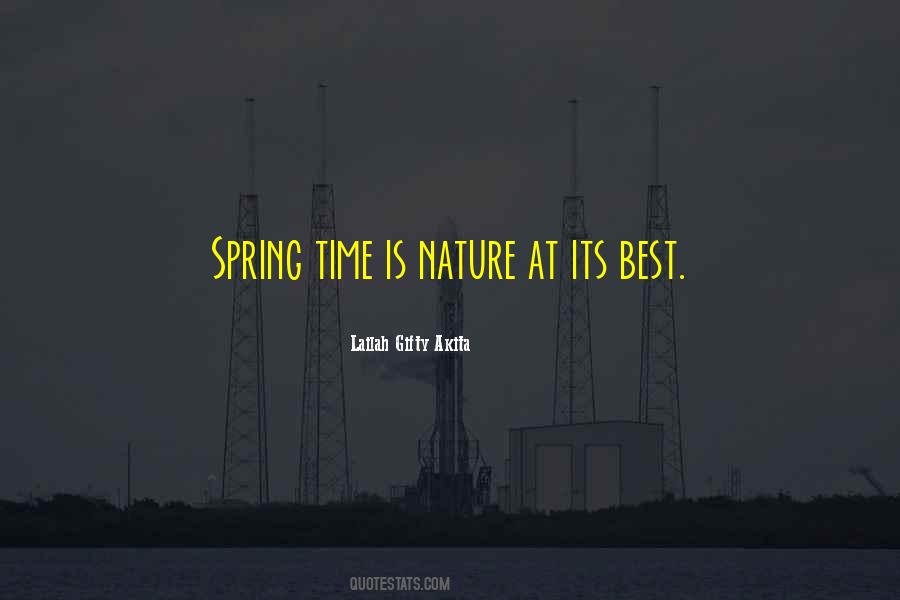 Spring Time Quotes #11357