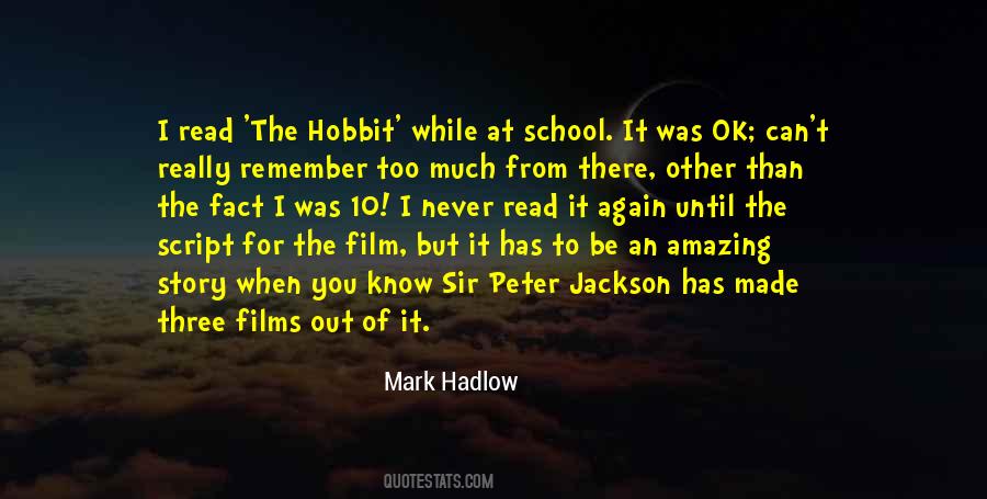 Quotes About Peter Jackson #1334365