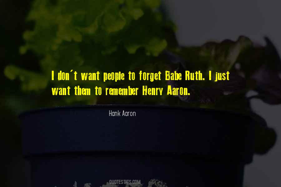 Quotes About Hank Aaron #374829