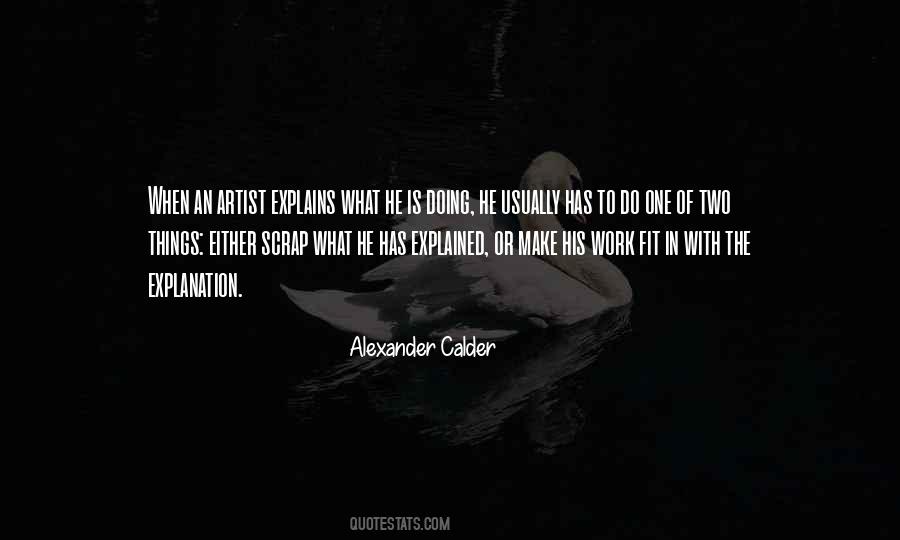Quotes About Alexander Calder #176126
