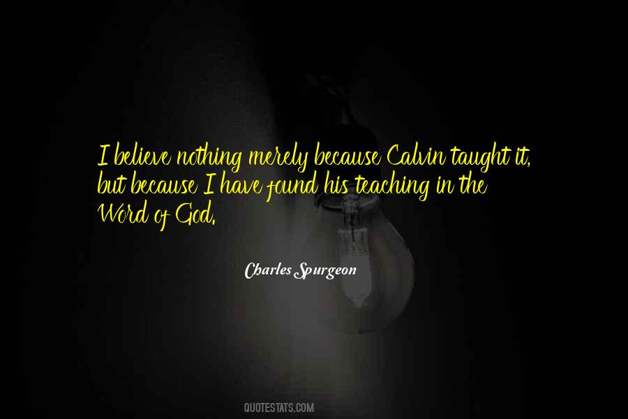 Quotes About Calvin #1193356