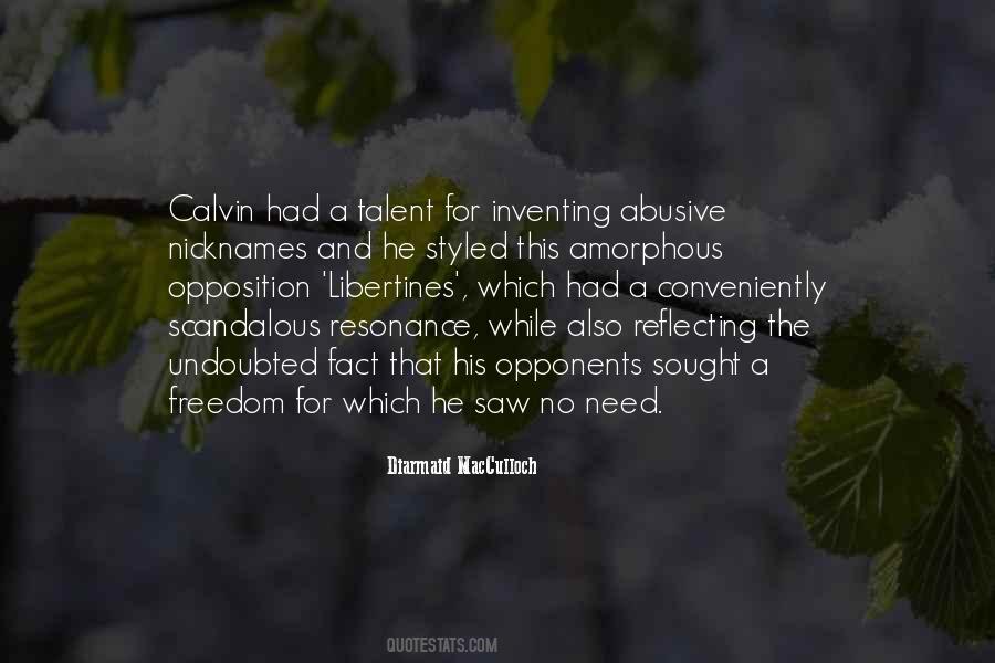 Quotes About Calvin #1688629