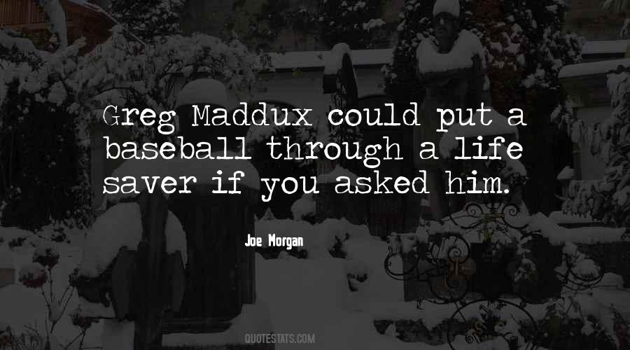 Quotes About Greg Maddux #1123530