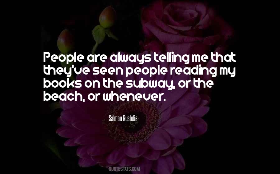 Quotes About Beach Reading #881859