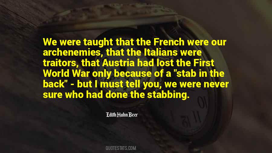 Stab Me In The Back Quotes #1100291