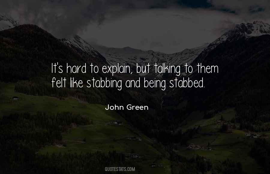 Stabbed Quotes #176356