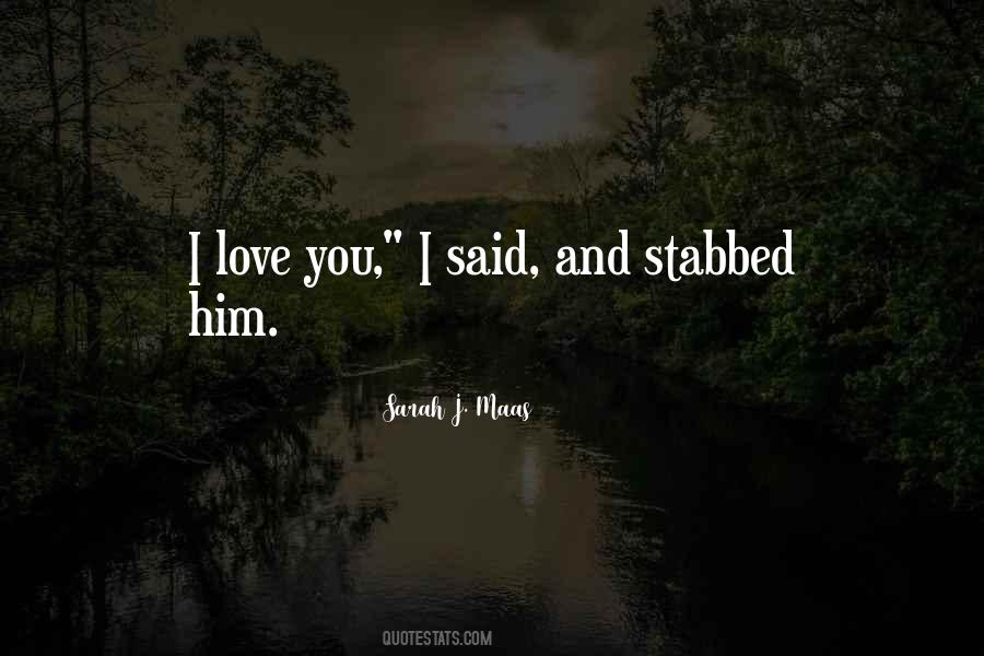 Stabbed Quotes #745752