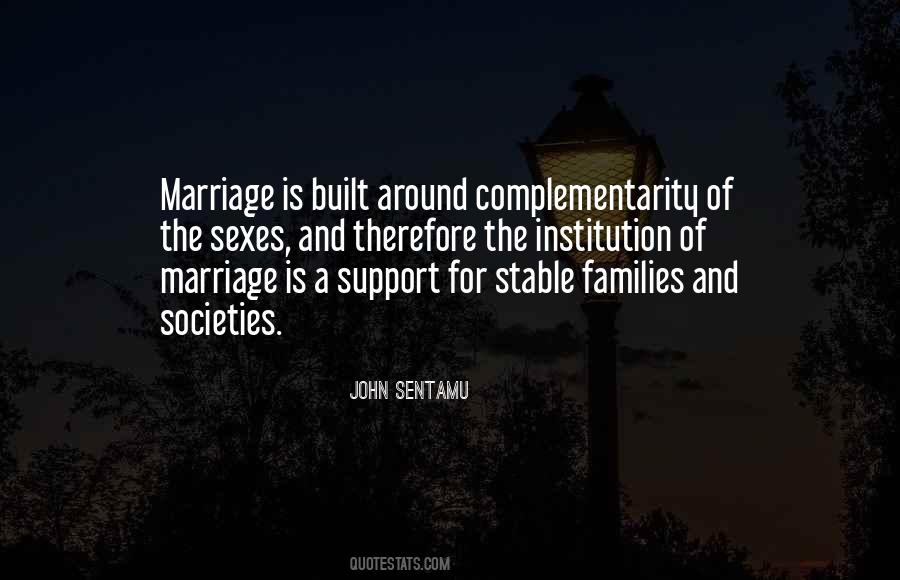 Stable Marriage Quotes #1877746