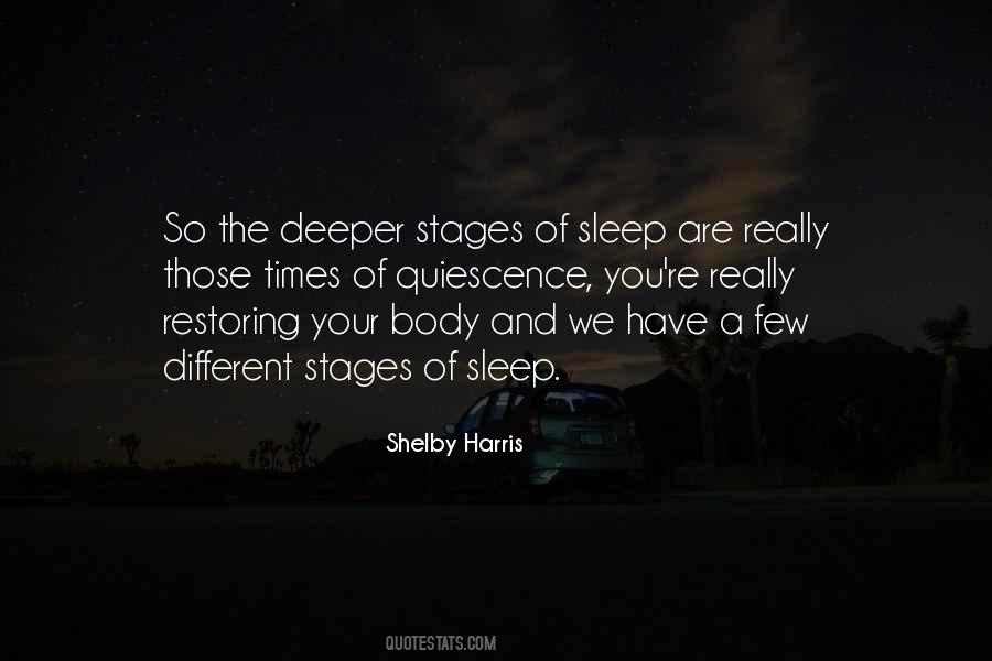 Stages Of Sleep Quotes #1021099