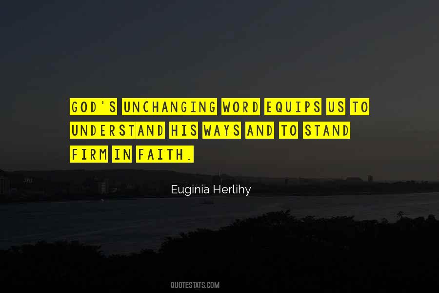 Stand Firm In Faith Quotes #1002680