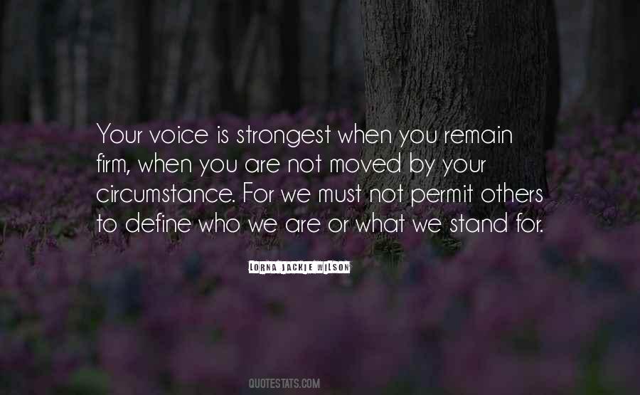 Stand Firm Quotes #592110