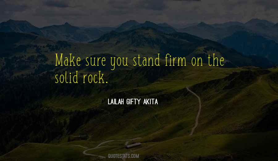 Stand Like A Rock Quotes #1243149