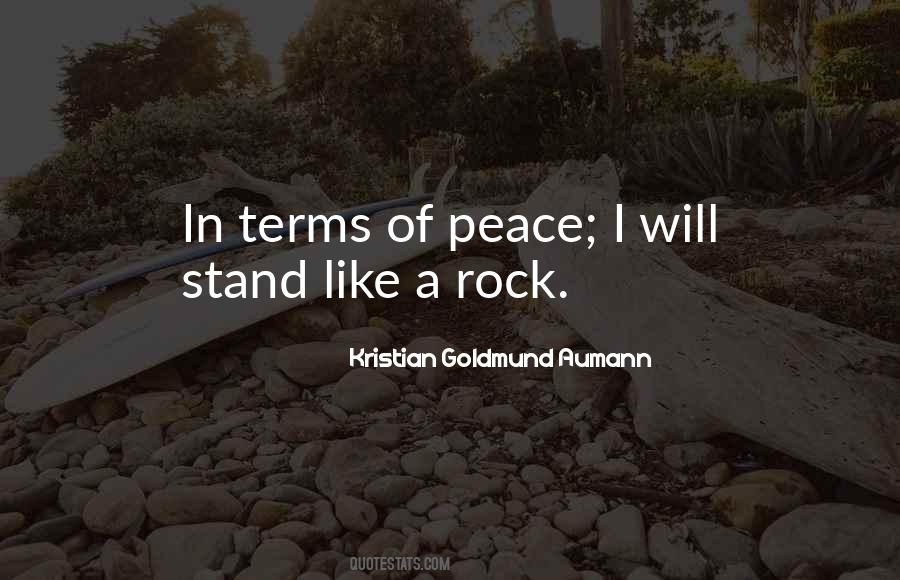 Stand Like A Rock Quotes #1837092