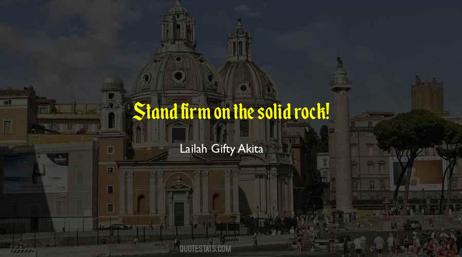 Stand Like A Rock Quotes #22907