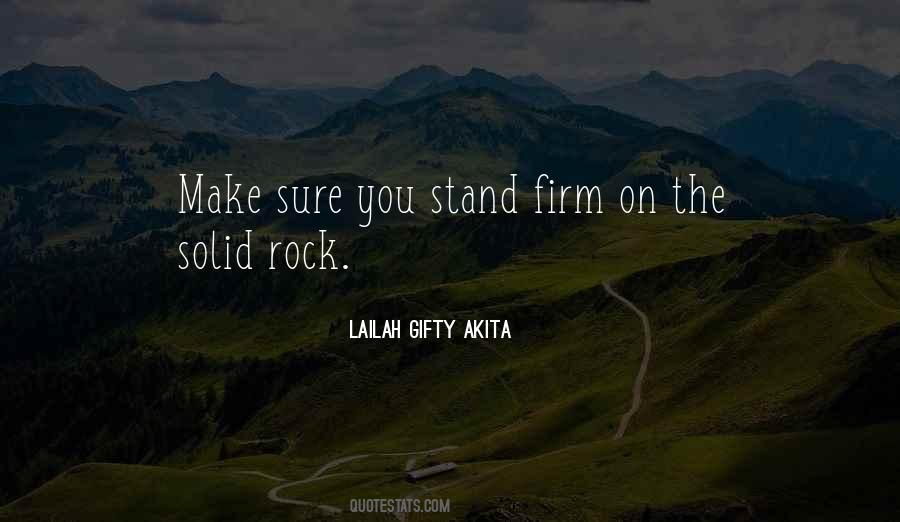 Stand On The Rock Quotes #1243149