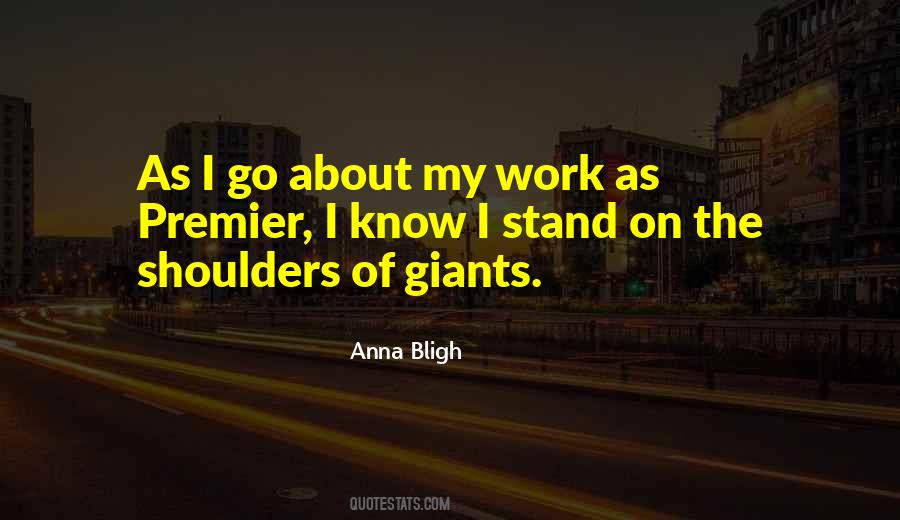 Stand On The Shoulders Quotes #219282
