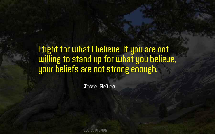 Stand Up For What You Believe Quotes #1408539