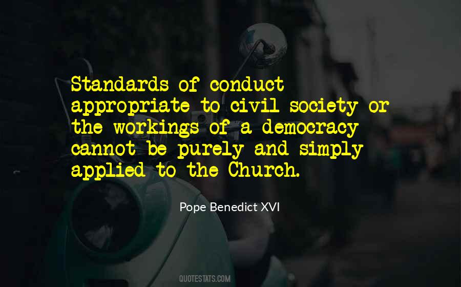Standards Of Conduct Quotes #1013168