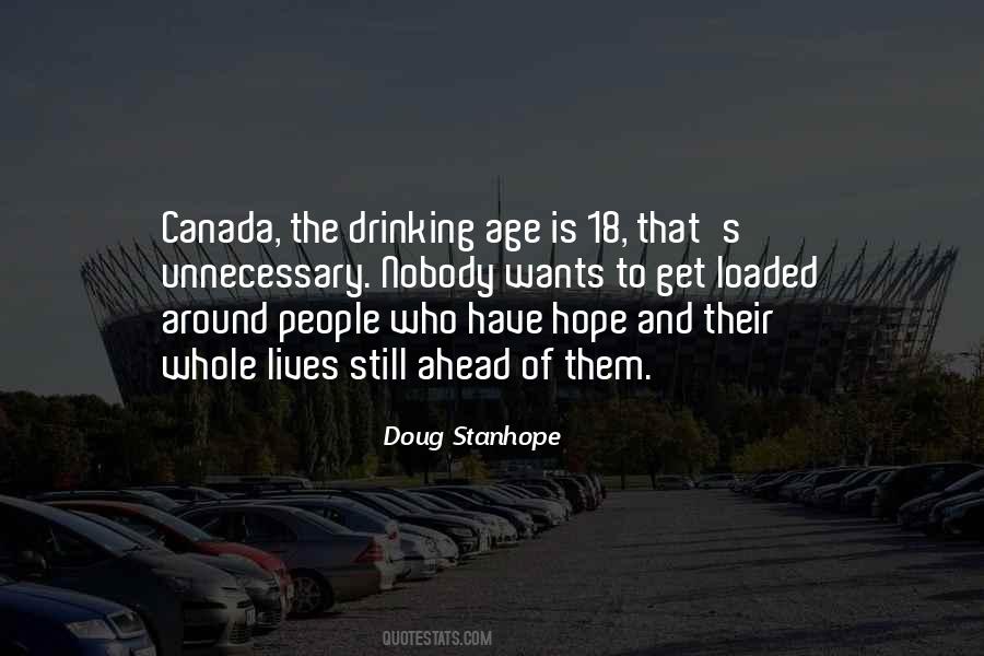 Stanhope Drinking Quotes #869240