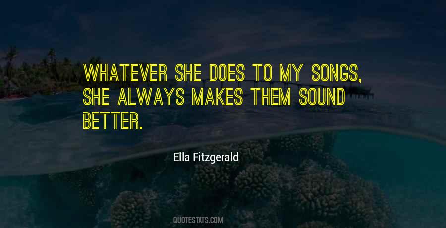 Quotes About Ella Fitzgerald #1153146