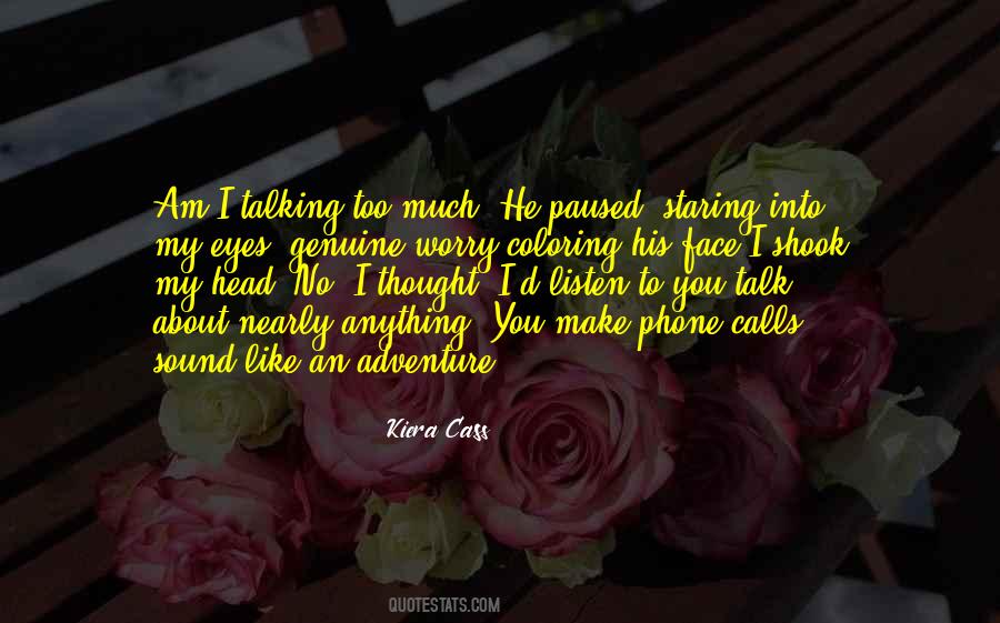 Staring Into His Eyes Quotes #1455131