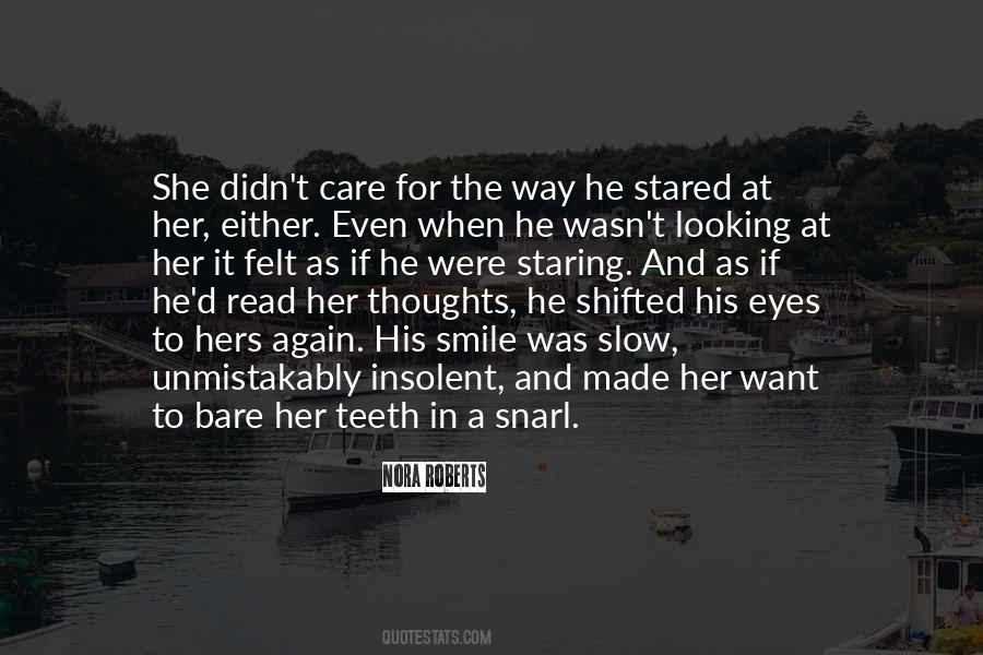 Staring Into His Eyes Quotes #209932