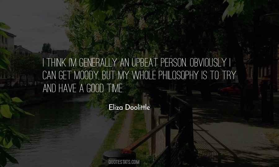 Quotes About Eliza Doolittle #1285389