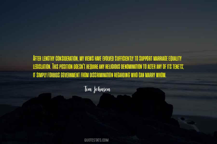 Quotes About Tim Johnson #111127