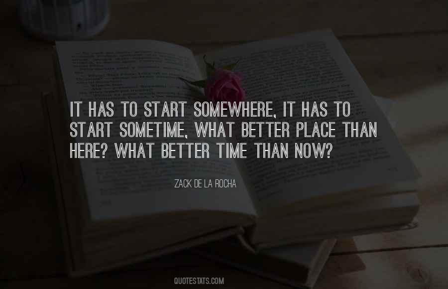 Start Somewhere Quotes #1293929