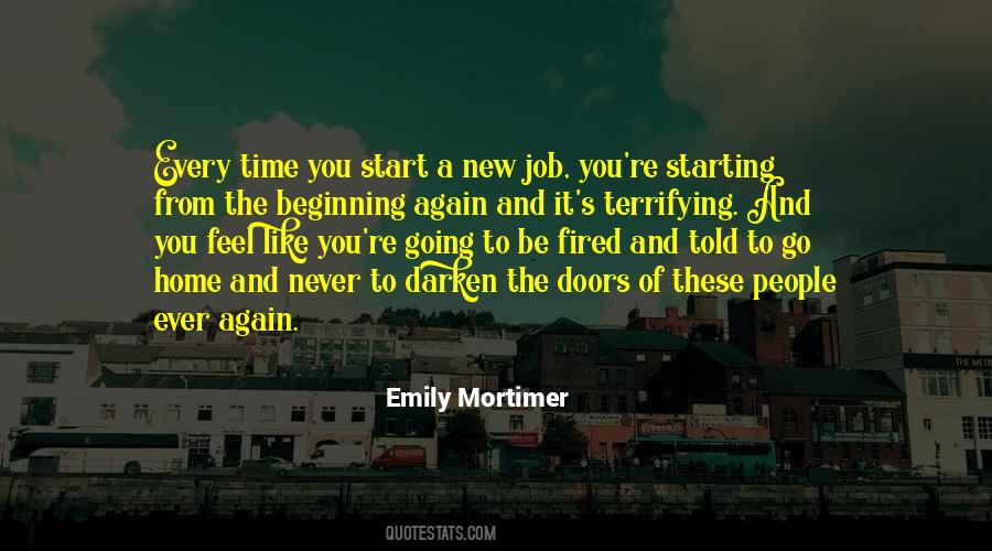 Starting Again Quotes #1334855