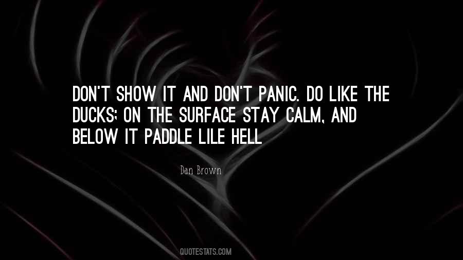 Stay Calm Quotes #4528